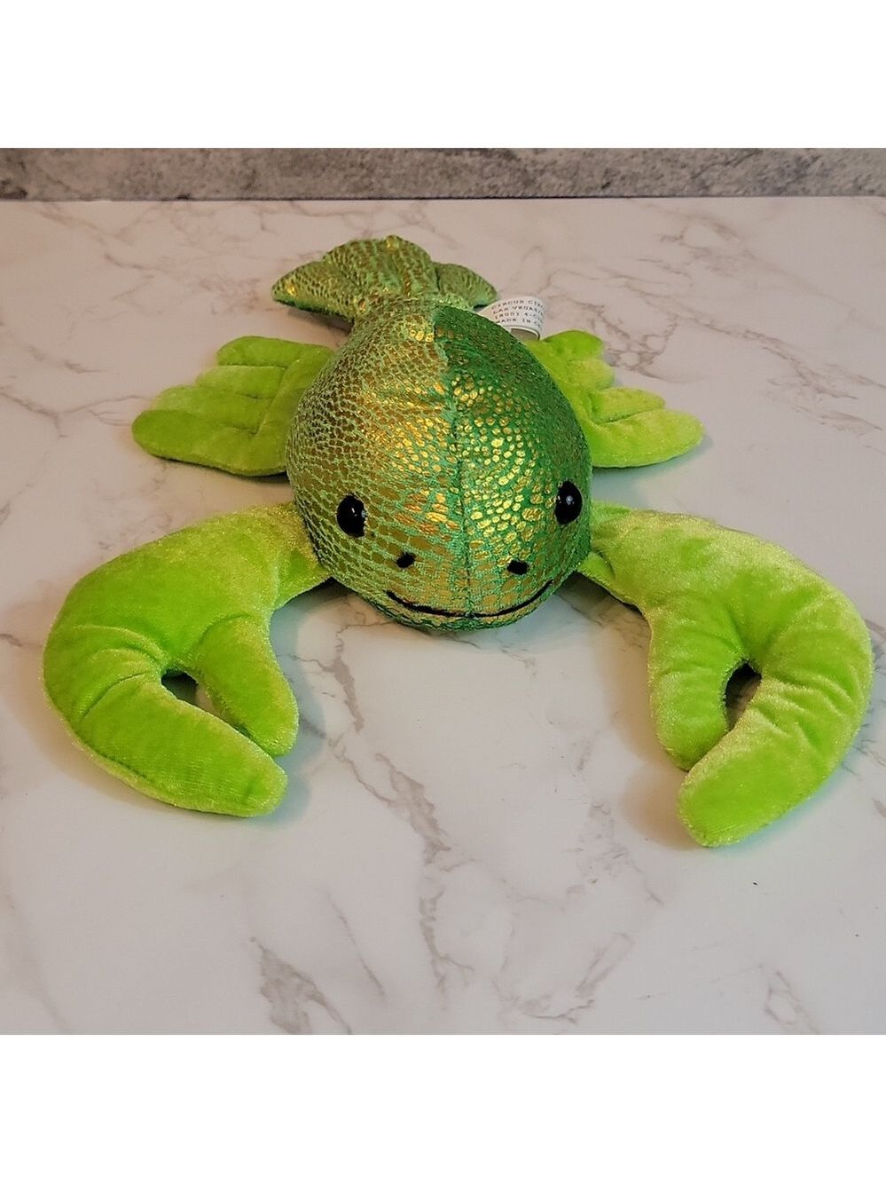 circus circus iridescent lobster green plush stuffed animal